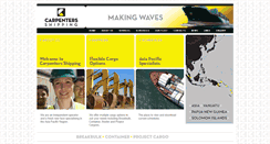 Desktop Screenshot of carpentersshipping.com
